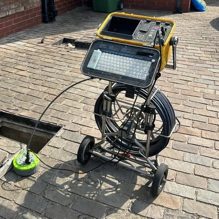 CCTV drain survey equipment in use for inspecting drains
